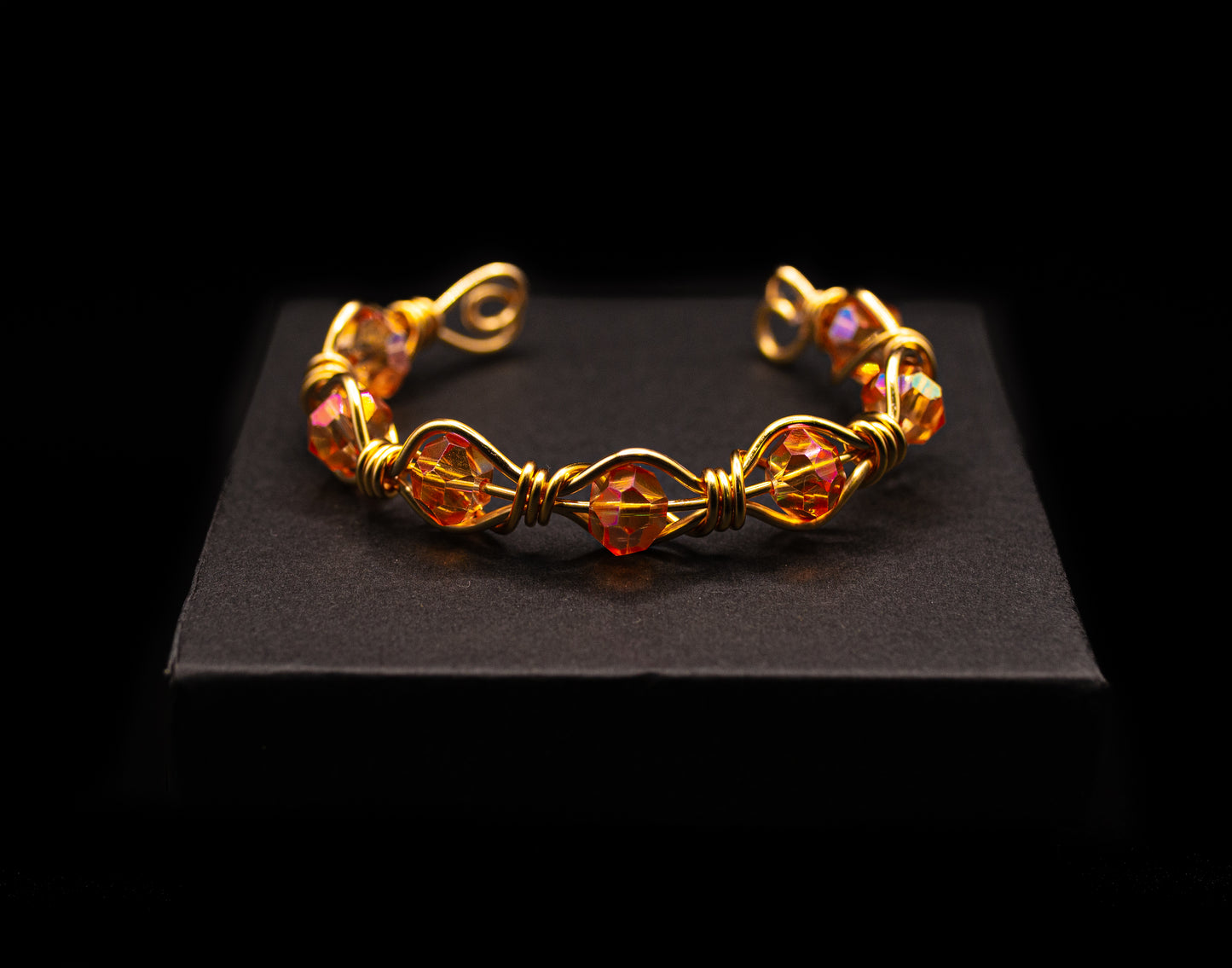 Flow with Strength – Wire-Wrapped Cuff Bracelet
