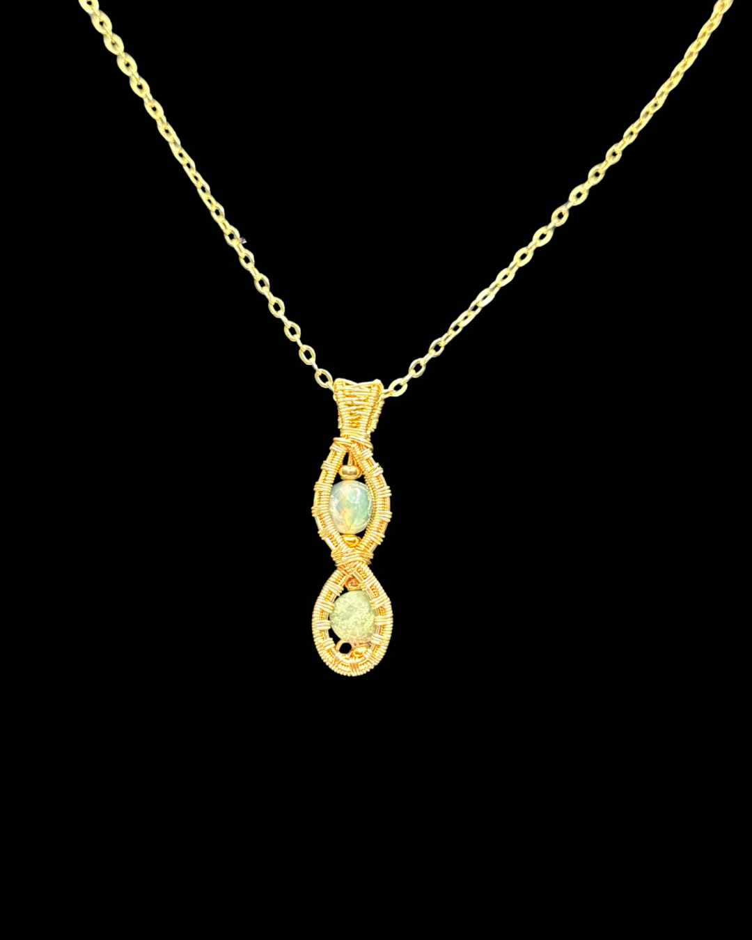 “Infinite Grace “ Jasper Wire Wrapped Pendant