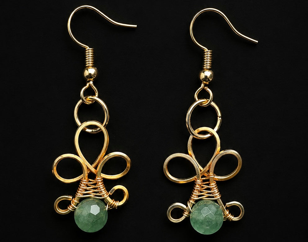 “Unfolding Grace” Earrings