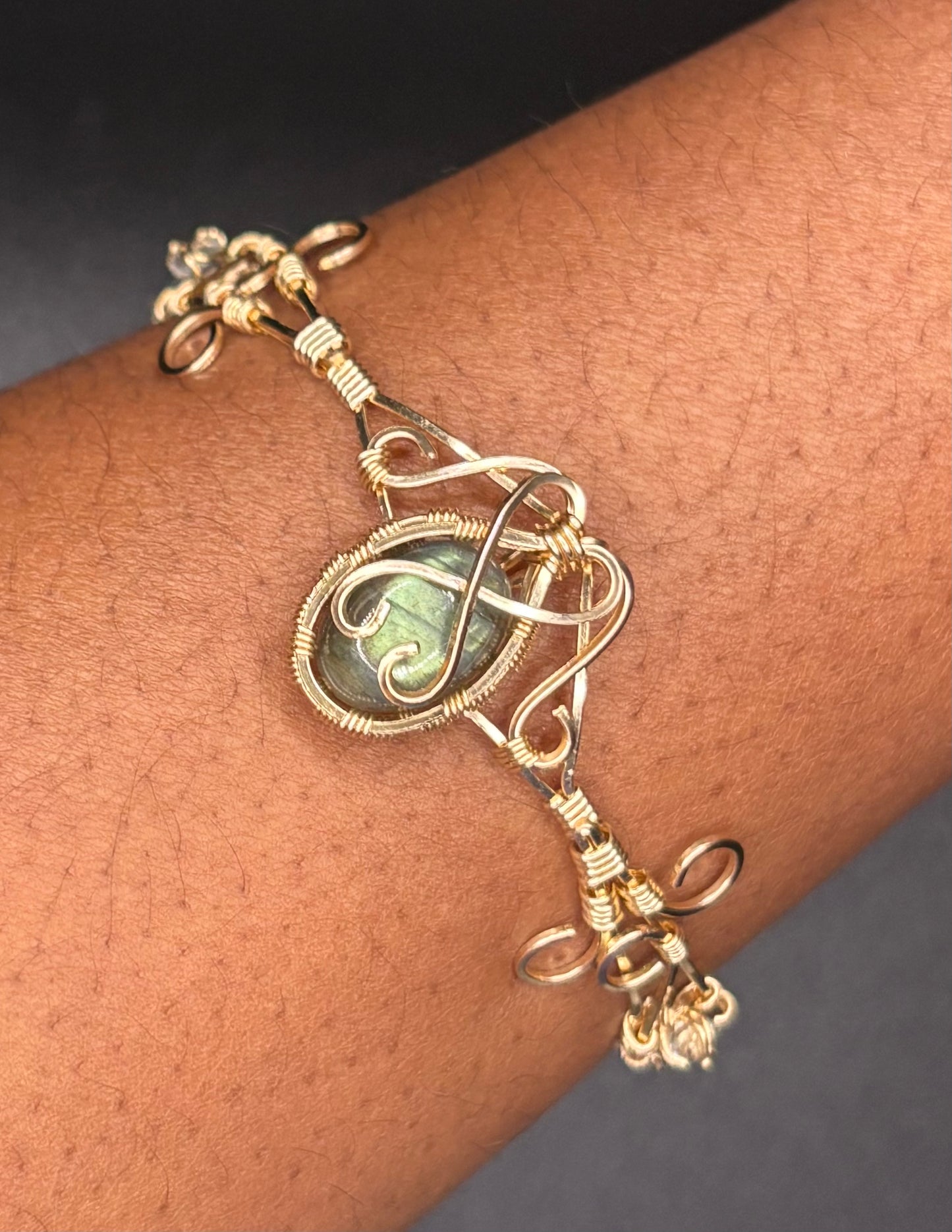 “Unbroken Light”| 12k Gold Filled Statement Cuff Bracelet