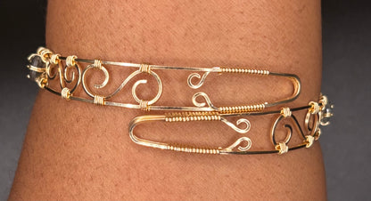 “Unbroken Light”| 12k Gold Filled Statement Cuff Bracelet