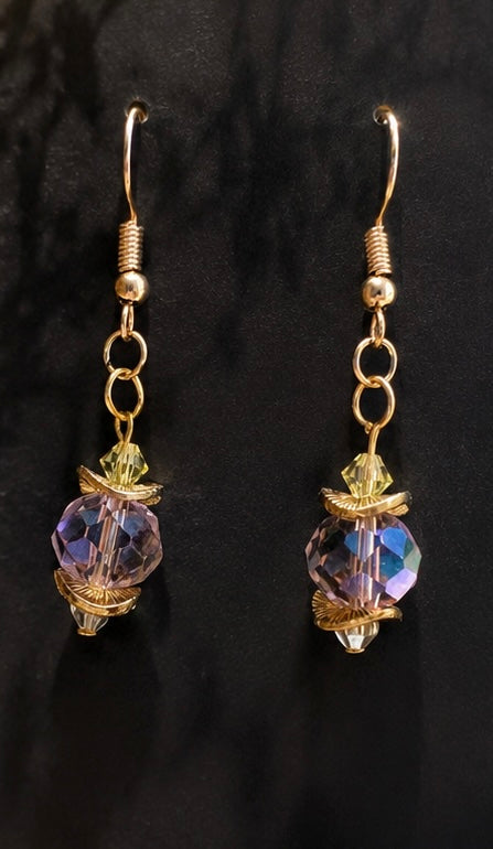 “Beautiful Blossom” Glass Bead & Preciosa Crystal Earrings