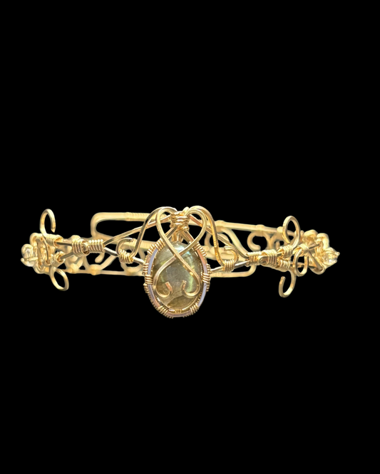 “Unbroken Light”| 12k Gold Filled Statement Cuff Bracelet