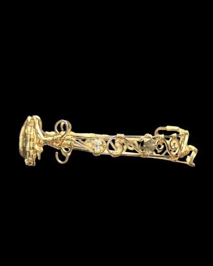 “Unbroken Light”| 12k Gold Filled Statement Cuff Bracelet