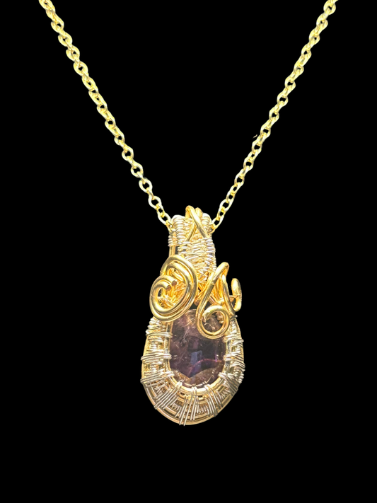 The Courage to Be Seen” Amethyst Pendant