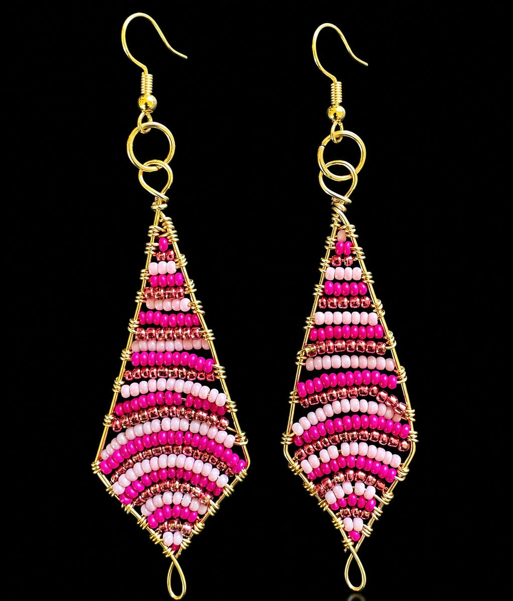 “Show Stopping Confidence” Earrings (18k Gold Plated Hooks)